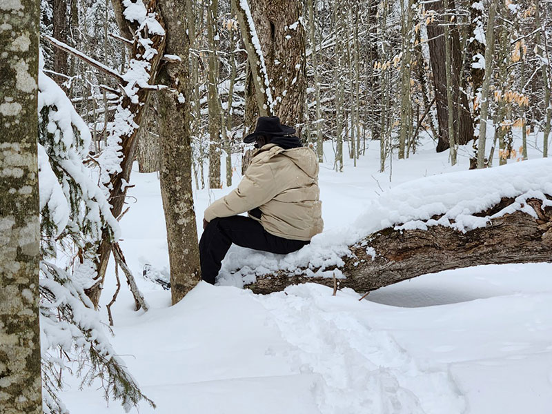 Veteran Sensory Snowshoeing in the Adirondacks