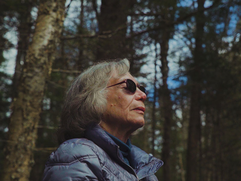 Woman Immersed in Adirondack Forest Bathing